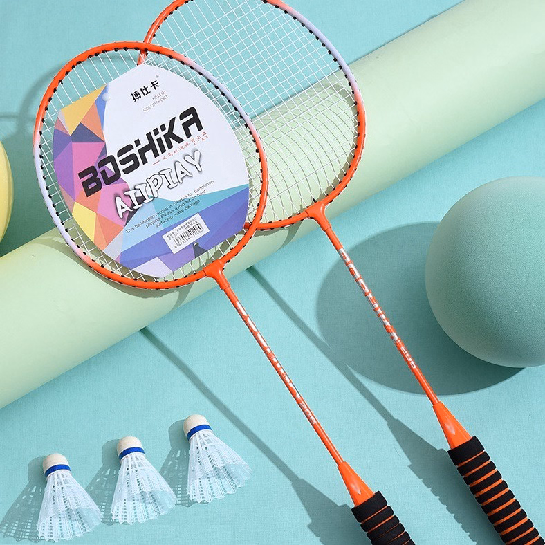 Bộ 2 Chiếc Vợt Cầu Lông Boshika 206 Chất Lượng Cao Tặng Kèm 3 Quả Cầu, Túi Đựng, Bộ Vợt Cầu Lông Boshika - Cheap&Good - Ảnh 8