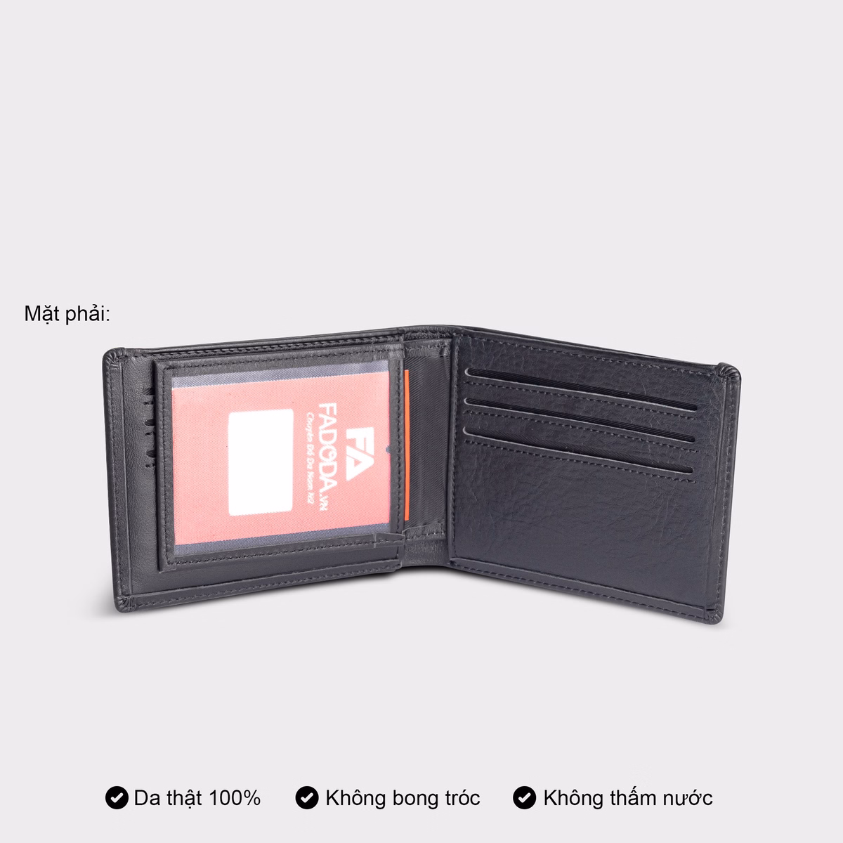 Ví Da Bò Mini Nhiều Ngăn Đựng Thẻ Fadoda Vn036 - Ảnh 6