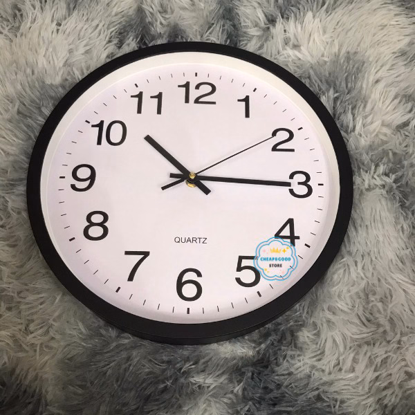 Đồng Hồ Treo Tường Kích Thước Lớn Đường Kính 30Cm, Đồng Hồ Treo Tường Trang Trí - Cheap&Good - Ảnh 5
