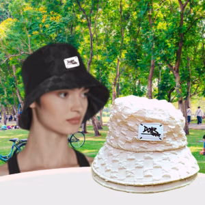 Mũ Bucket, Nón Tai Bèo Thời Trang Nam Nữ Kaki Mềm Hoạ Tiết Logo Dior Paris-