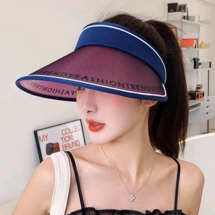 Mũ Lưỡi Trai Đi Biển Vành Rộng Fashion Nón Nữ Nửa Đầu Chống Nắng Chống Tia Uv Thời Trang - Shop Mẹ Bống - Ảnh 8