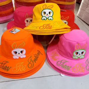Mũ Tai Bèo Trẻ Em Hình Thỏ , Nón Vành Rộng Helo Bé Yêu Vui Tươi Tới Trường - Shop Mẹ Bống