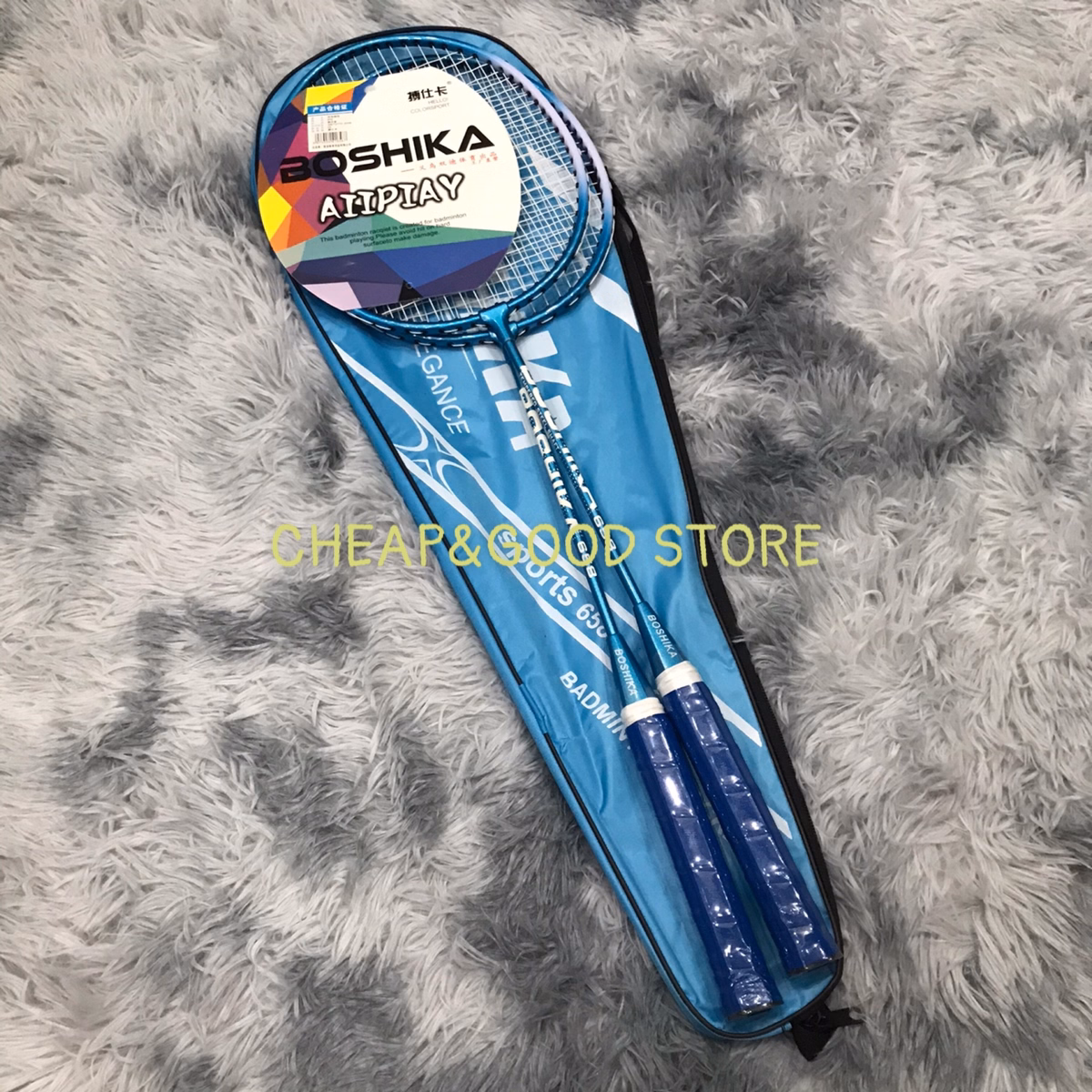 Bộ 2 Chiếc Vợt Cầu Lông Boshika 658 Chất Lượng Cao Tặng Kèm 3 Quả Cầu, Bộ Vợt Cầu Lông Boshika, Vợt Cầu Lông Siêu Nhẹ - Cheap&Good - Ảnh 5