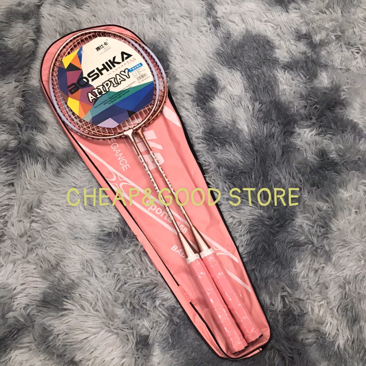 Bộ 2 Chiếc Vợt Cầu Lông Boshika 658 Chất Lượng Cao Tặng Kèm 3 Quả Cầu, Bộ Vợt Cầu Lông Boshika, Vợt Cầu Lông Siêu Nhẹ - Cheap&Good - Ảnh 4