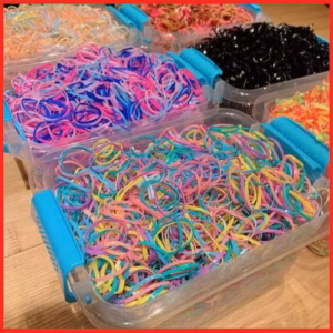 Hộp 4000 Chun Buộc Tóc Cho Bé Kèm Hộp Đựng Mix Màu Ctb346 - Bechip