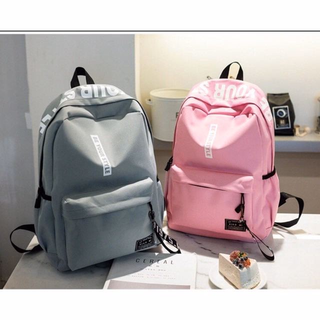 Balo Đi Học Vải Bố Canva In Chữ Và Mèo Xinh Xắn - Shop Mẹ Bống - Ảnh 5