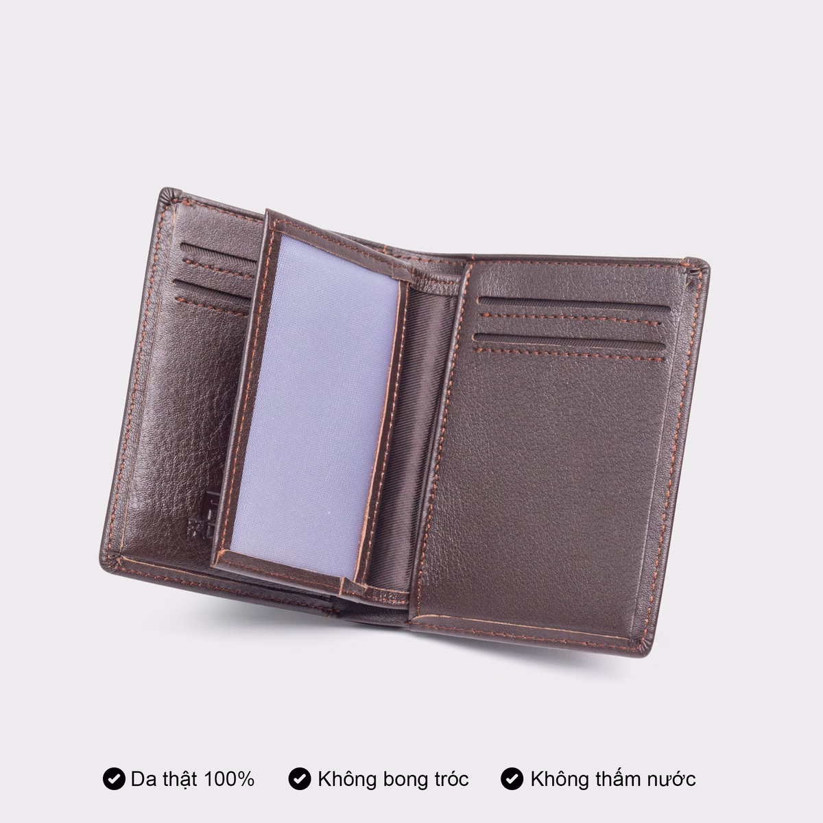 Ví Da Bò Thật Nhiều Ngăn Dáng Đứng Vn035 Fadoda - Ảnh 3