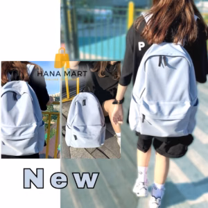 Balo Trơn Vải Dù Chống Thấm Nước Cao Cấp Phong Cách Thời Trang Nam Nữ - Shop Mẹ Bống