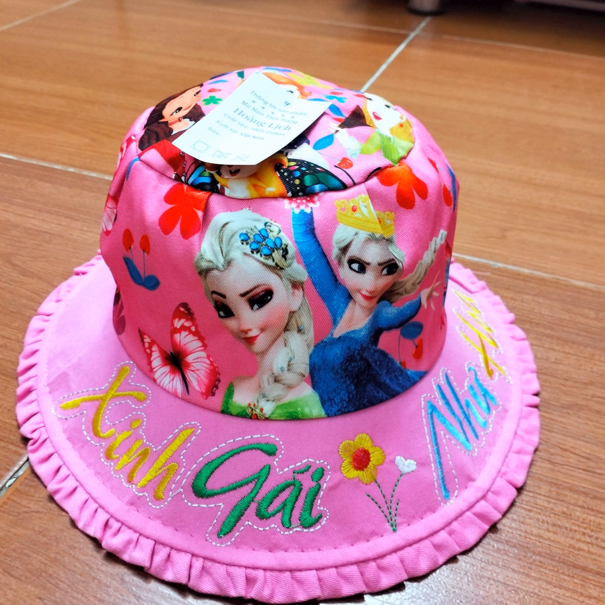 Nón Tai Bèo, Mũ Vành Tròn Xinh Gái Như Hoa Cho Bé - Shoip Mẹ Bống - Ảnh 4