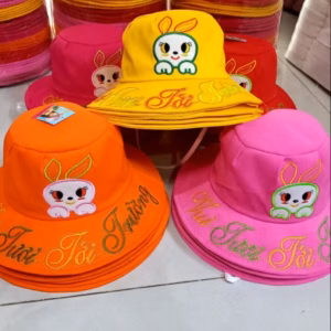 Mũ Tai Bèo Trẻ Em, Nón Hình Thỏ Vành Rộng Helo Bé Yêu Vui Tươi Tới Trường - Shop Mẹ Bống