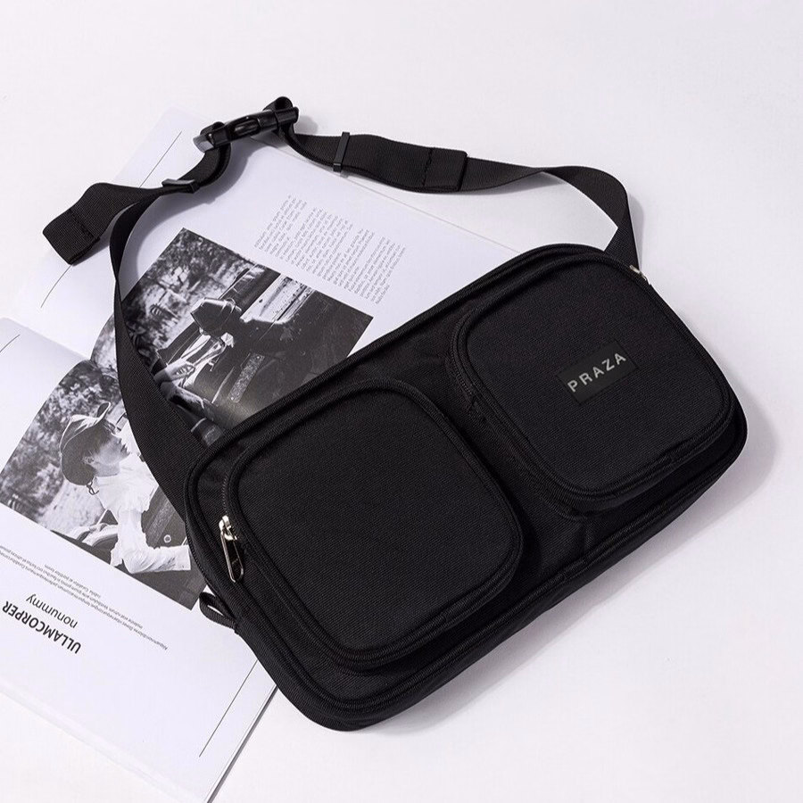 Túi Đeo Chéo Vải Polyester Cao Cấp Kiểu Hộp Ngang Dc139 - Praza - Ảnh 6