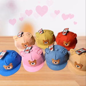 Mũ Lưỡi Trai Họa Tiết Tai Gấu Nhỏ Cute Cho Bé Trai Bé Gái - Shop Mẹ Bống