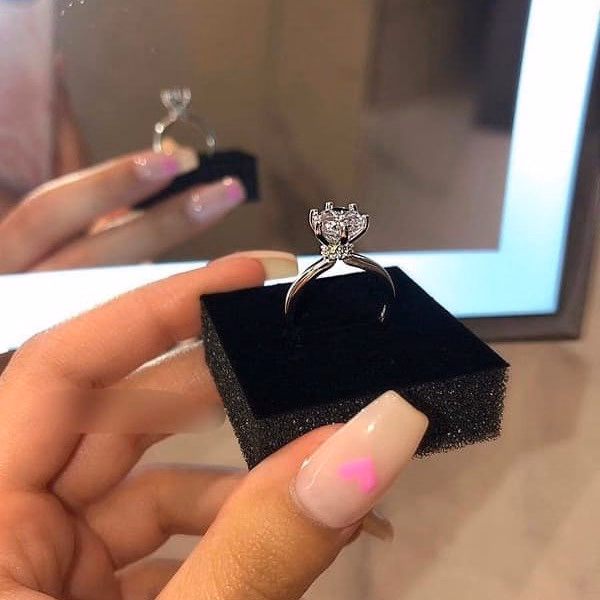 Nhẫn Đá Nhô Bạc Ta Cao Cấp Có Thẻ Hóa Đơn - Thắng Giang - Ảnh 2