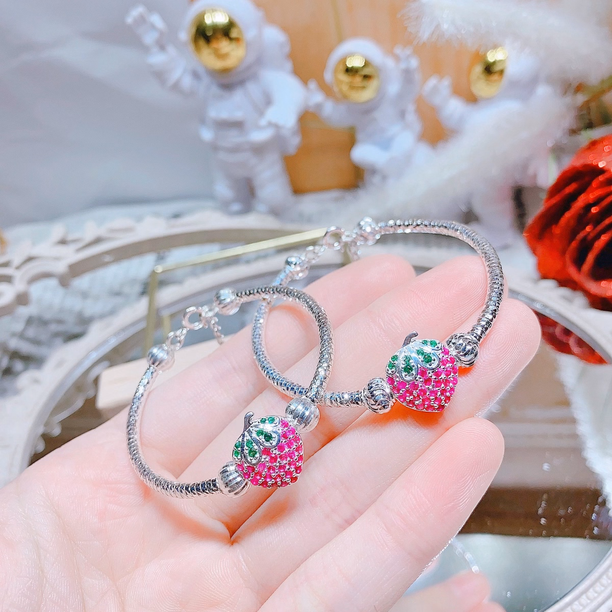 Vòng Bạc Dâu Tây Bạc Ta Xinh Cho Bé - Thắng Giang