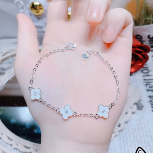 Lắc Tay Cỏ Bốn Lá Bạc Ta Cao Cấp Tgj - Thắng Giang