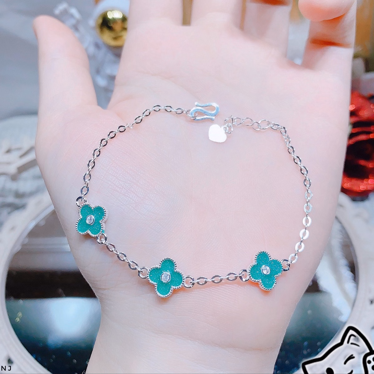 Lắc Tay Cỏ Bốn Lá Bạc Ta Cao Cấp Tgj - Thắng Giang - Ảnh 4