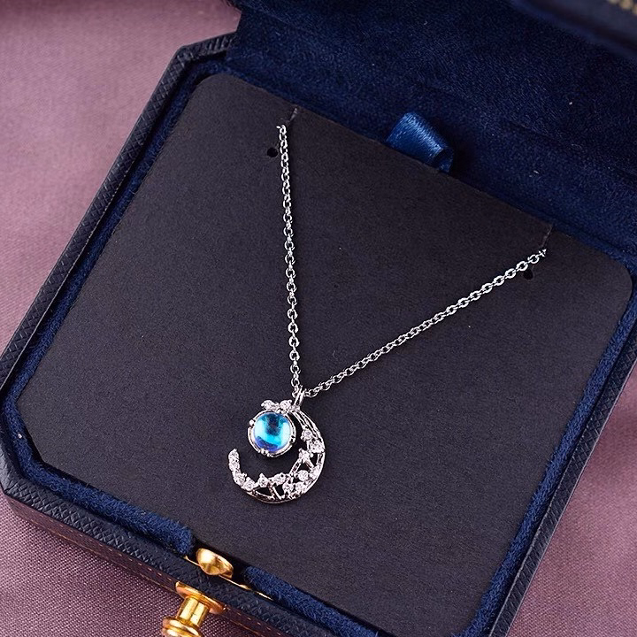 Dây Mặt Trăng Đá Moon Bạc Ta Cao Cấp - Thắng Giang - Ảnh 2