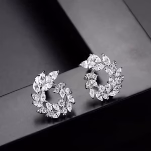 Bông Tai Vòng Nguyệt Quế Bạc Ta Cao Cấp - Thắng Giang