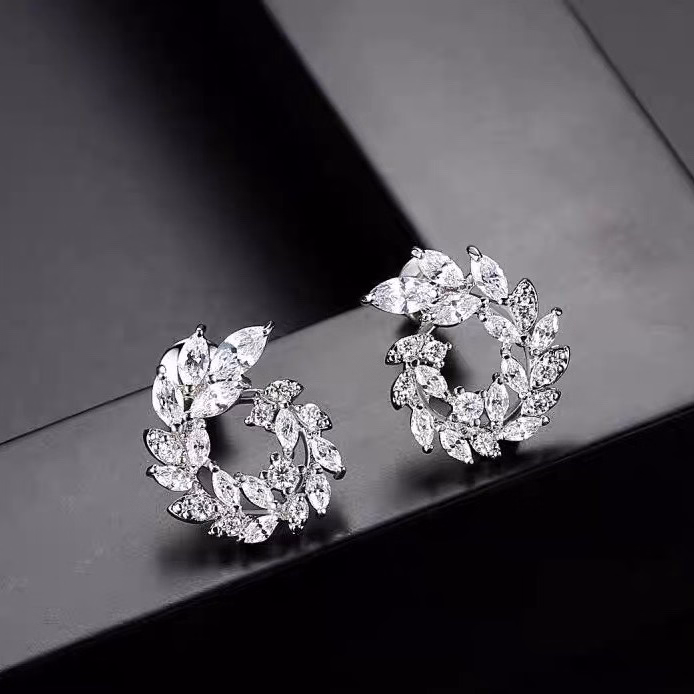 Bông Tai Vòng Nguyệt Quế Bạc Ta Cao Cấp - Thắng Giang