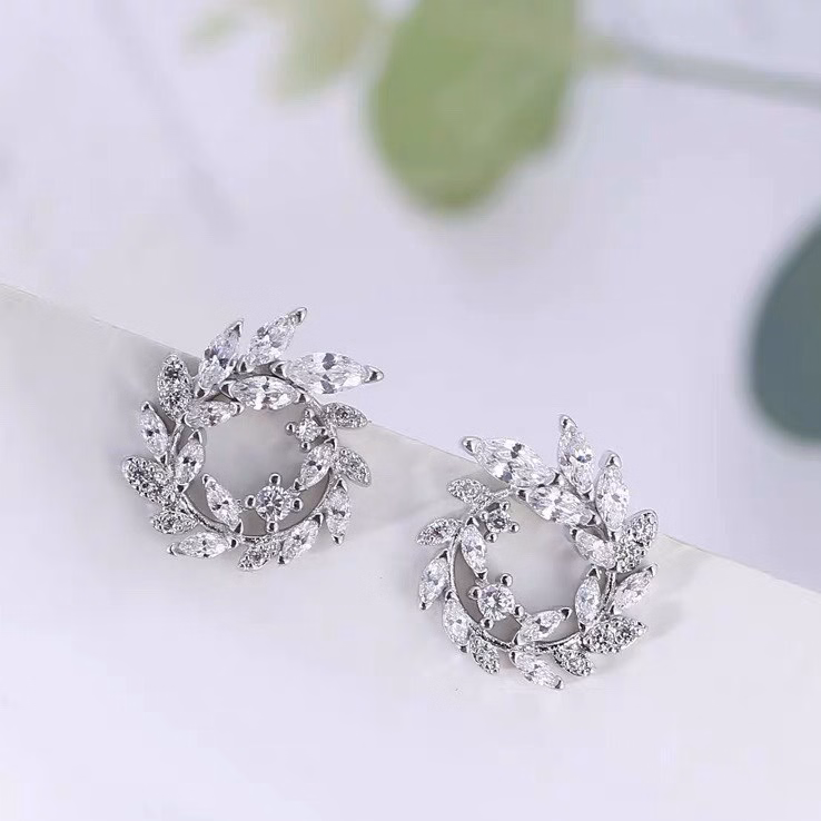 Bông Tai Vòng Nguyệt Quế Bạc Ta Cao Cấp - Thắng Giang - Ảnh 5