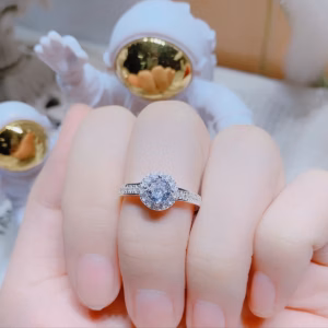 Nhẫn Tròn Đính Đá Bạc Ta Cao Cấp - Thắng Giang