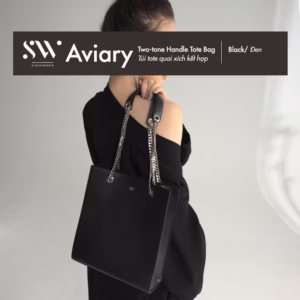 Túi Tote Aviary Quai Phối Kim Loại Cá Tính - Two-Tone Handle Tote Bag - Sincewhen