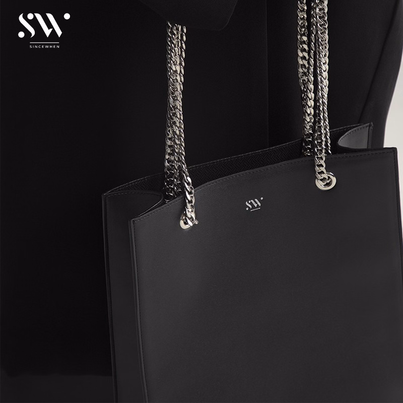 Túi Tote Aviary Quai Phối Kim Loại Cá Tính - Two-Tone Handle Tote Bag - Sincewhen - Ảnh 2