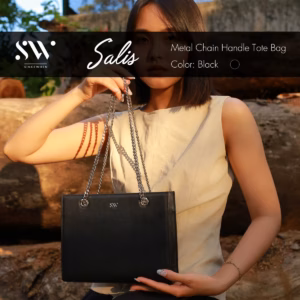 Túi Tote Mini Salis Quai Xách Kim Loại (Metal Chain Handle Tote Bag) - Sincewhen