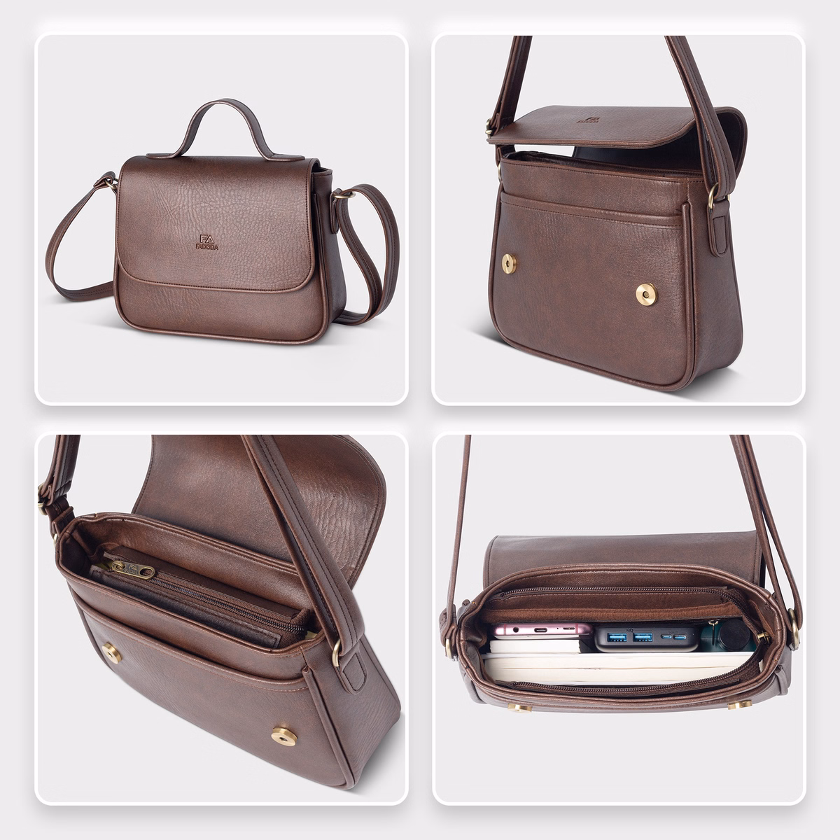 Túi Đeo Chéo Nữ Cỡ Lớn Fadoda Fn26 Nhiều Màu - Ảnh 8