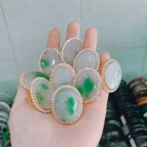 Nhẫn Ngọc Cẩm Thạch Thiên Nhiên Bọc - Thắng Giang