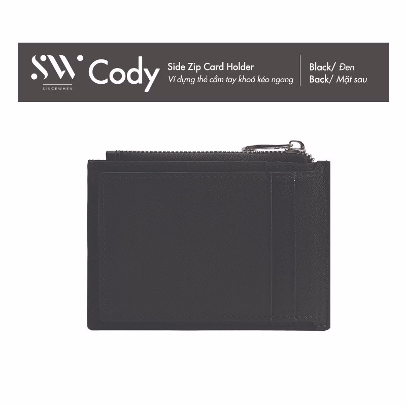 Ví Đựng Thẻ Cody Khoá Kéo Ngang (Side Zip Card Holder) - Sincewhen - Ảnh 4