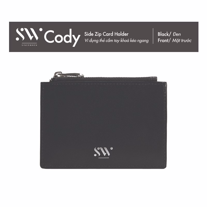 Ví Đựng Thẻ Cody Khoá Kéo Ngang (Side Zip Card Holder) - Sincewhen - Ảnh 5