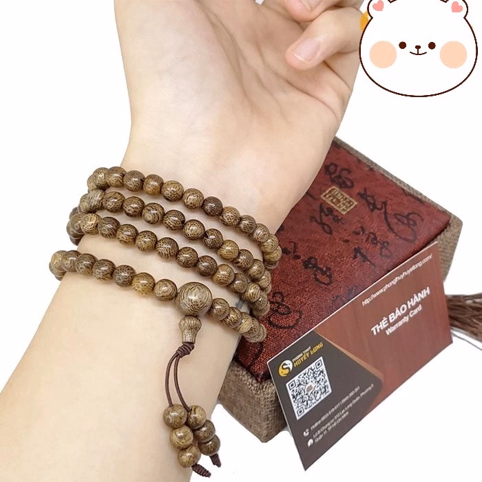 Vòng Tay Trầm Hương Chuỗi Tràng Hạt 108 Hạt Tự Nhiên V309 - Pg Fashion - Ảnh 2