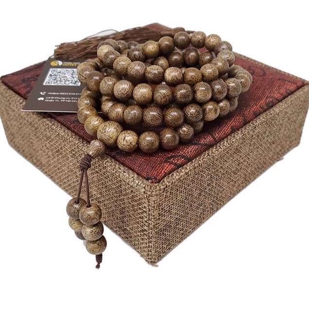 Vòng Tay Trầm Hương Chuỗi Tràng Hạt 108 Hạt Tự Nhiên Nami Store V309G - Ảnh 7