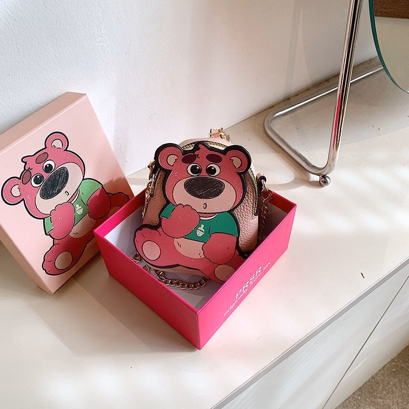 Túi Đeo Chéo Họa Tiết Gấu Dâu Tây Thời Trang Mới Wh445 - Winnie House - Ảnh 9