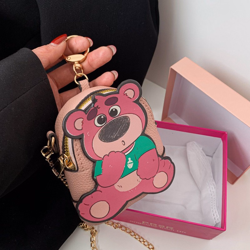 Túi Đeo Chéo Họa Tiết Gấu Dâu Tây Thời Trang Mới Wh445 - Winnie House