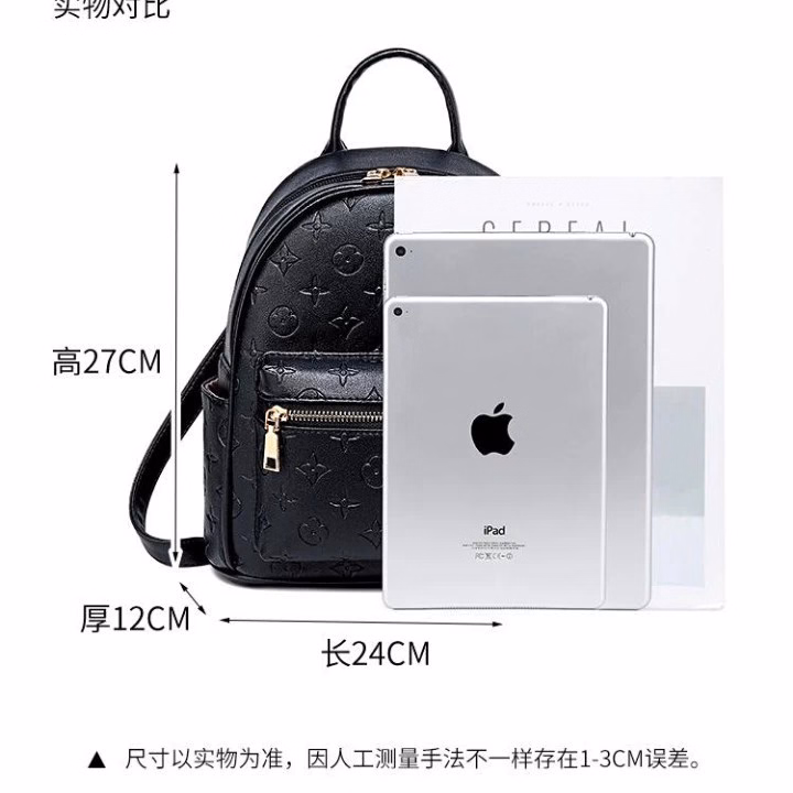 Balo Da Mềm Trang Trí Dập Nổi, Kiểu Dáng Trẻ Trung Wh168 - Winnie House - Ảnh 8