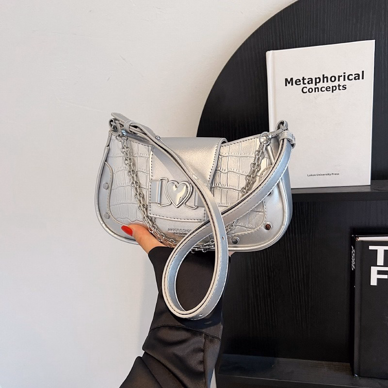 Túi Kẹp Nách, Đeo Vai Phối Xích Khóa Tim Thời Trang Siêu Hiện Đại Pp460 - Pipi Store - Ảnh 14