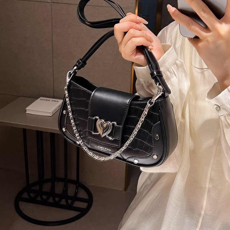 Túi Kẹp Nách, Đeo Vai Phối Xích Khóa Tim Thời Trang Siêu Hiện Đại Pp460 - Pipi Store - Ảnh 19