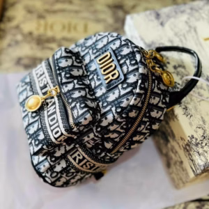 Balo Mini Vải Dạ Họa Tiết Dior Phong Cách Thời Thượng - Shop Mẹ Bống