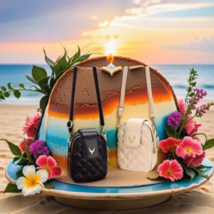 Túi Đeo Chéo Đựng Điện Thoại Sừng Trâu 2 Ngăn Có Khóa Kéo Miệng Pp467 - Pipi Store