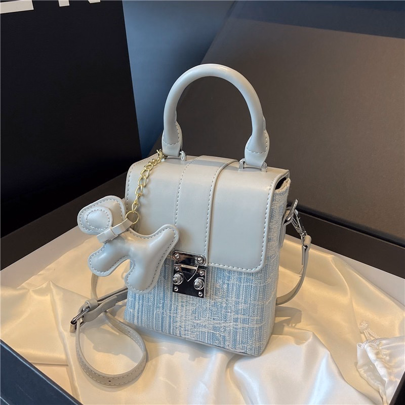 Túi Đựng Điện Thoại Dáng Vuông Họa Tiết Kèm Tag Cún Dễ Thương Wh468 - Winnie House - Ảnh 3