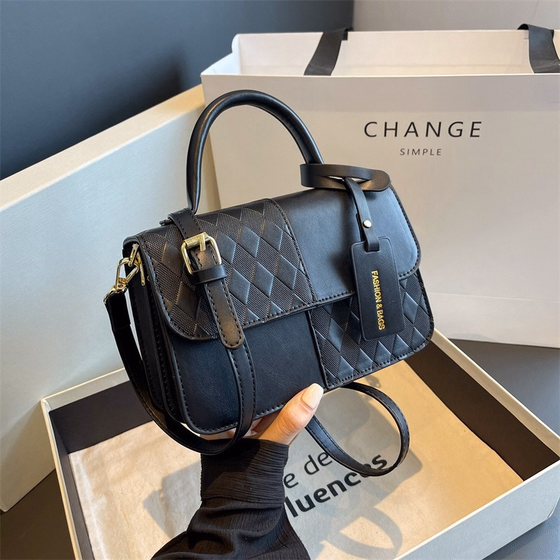 Túi Đeo Vai Hình Vuông Phối Màu Phong Cách Cổ Điển Pháp Thời Trang Nữ Wh469 - Winnie House - Ảnh 3