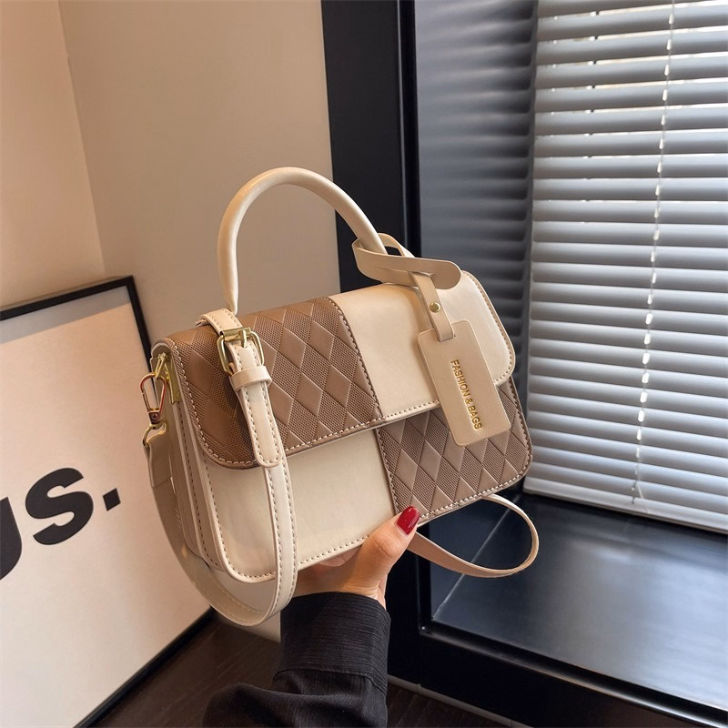 Túi Đeo Vai Hình Vuông Phối Màu Phong Cách Cổ Điển Pháp Thời Trang Nữ Wh469 - Winnie House