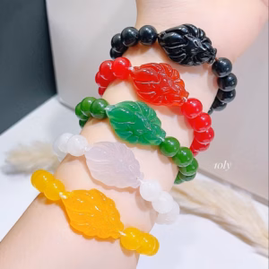 Vòng Tay Hồ Ly Chúa Đá Mã Não 8 Ly - Thắng Giang