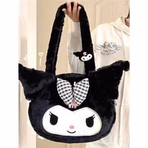 Túi Xách Tay Hoạt Hình Sanrio Kuromi Đen Xinh Xắn Cá Tính Cho Bạn Nữ - Dmastore