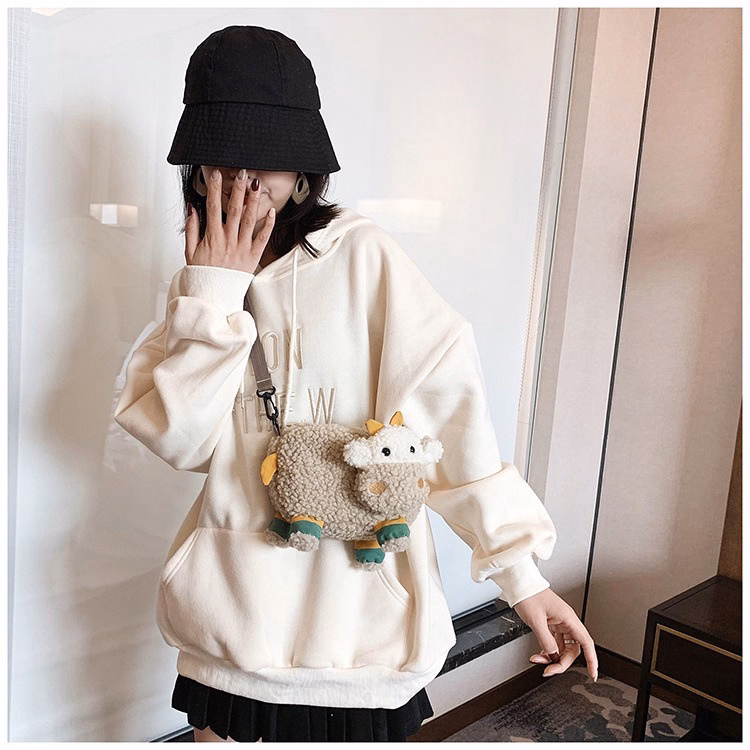 Túi Đeo Chéo Hoạt Hình Con Bò Xấu Xí Đáng Yêu - Dmastore - Ảnh 3