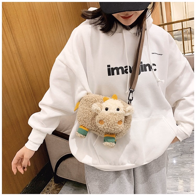 Túi Đeo Chéo Hoạt Hình Con Bò Xấu Xí Đáng Yêu - Dmastore - Ảnh 12