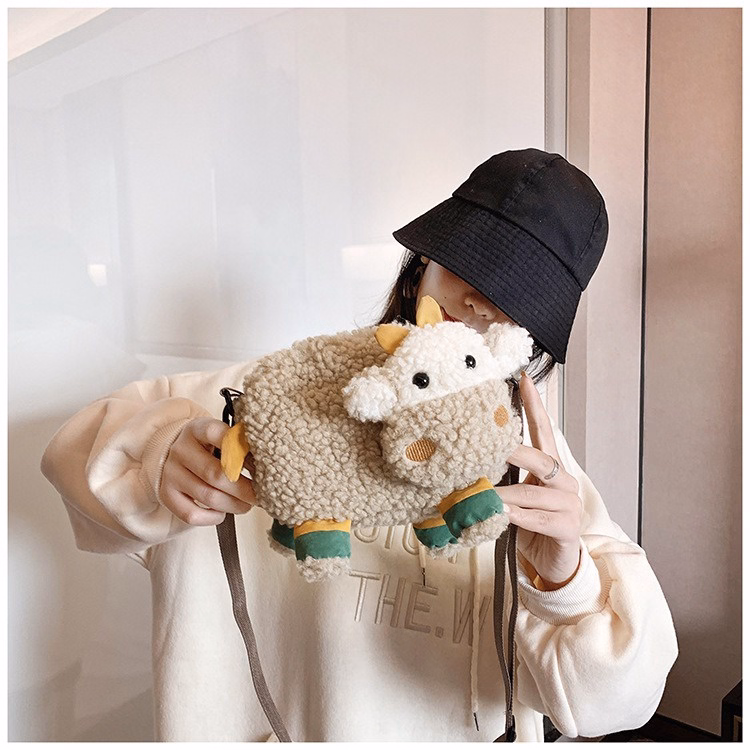 Túi Đeo Chéo Hoạt Hình Con Bò Xấu Xí Đáng Yêu - Dmastore - Ảnh 7