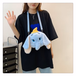Túi Đeo Chéo Thú Bông Hình Con Voi Ngộ Nghĩnh - Dmastore